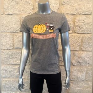 Pumpkin Spice Relationship Goals Tee | Fall Coffee Lovers Graphic | NWT